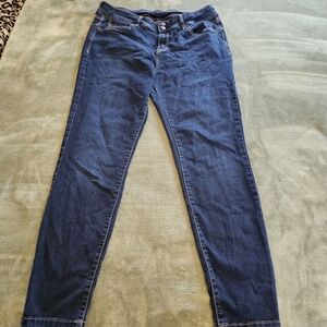 Wallflower Dark Blue Straight Leg Jeans Double Button Womens Size 13  High Waist